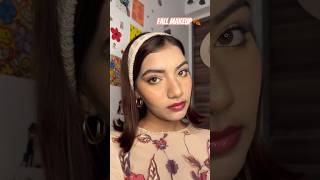 Simple makeup for this fall season 🥮🍁 #trending #fallmakeuplook #makeup #minimalmakeup #makeuplook