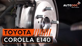 Instalación Disco de freno TOYOTA COROLLA Saloon (E15_): vídeo gratis