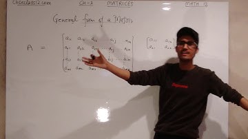 Matrices| CBSE Class 12| Chapter 3| Introduction| Exercise 3.1| Mathematics
