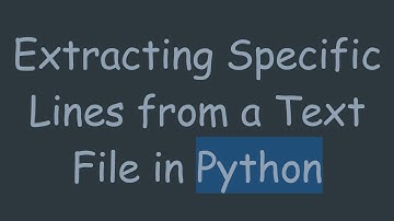 Extracting Specific Lines from a Text File in Python