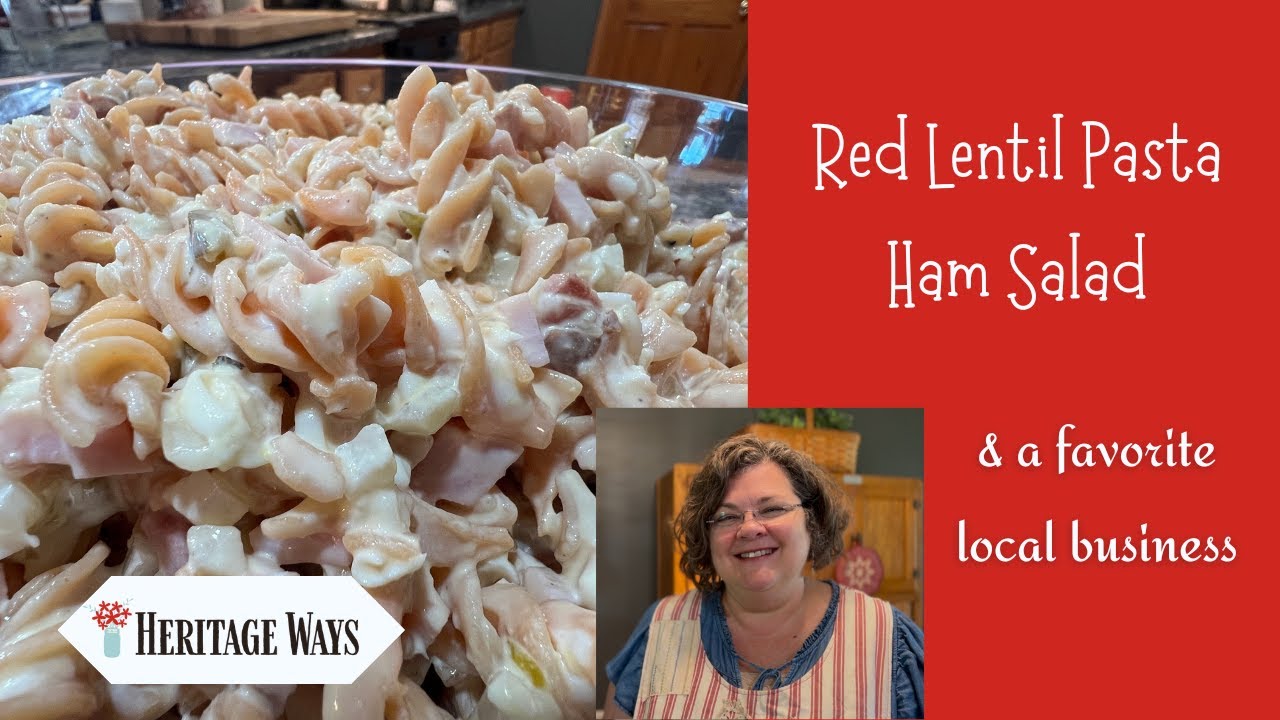 Вкусный салат с ветчиной и пастой из красной чечевицы / Поддержка местных