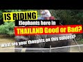 Elephant riding in Thailand Good or Bad. How do you feel about this subject?
