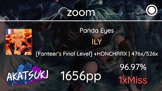 Celebrity Akatsuki!rx | zoom | Panda Eyes - ILY [Fanteer's Final Level] +HDNCHRRX 96.97% 1656pp #1 1❌ Profile