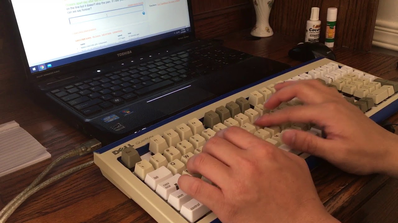 (Project Dell Loudkey/Dell Asashi) - Alps Switches on Dell Quietkey quick typing video