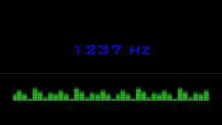 ⒽⓏ| 1237 hz Pure Tone Frequency| NO Music , For Meditation, Testing. Black Screen