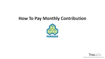 SOCSO - How to Pay Monthly Contribution