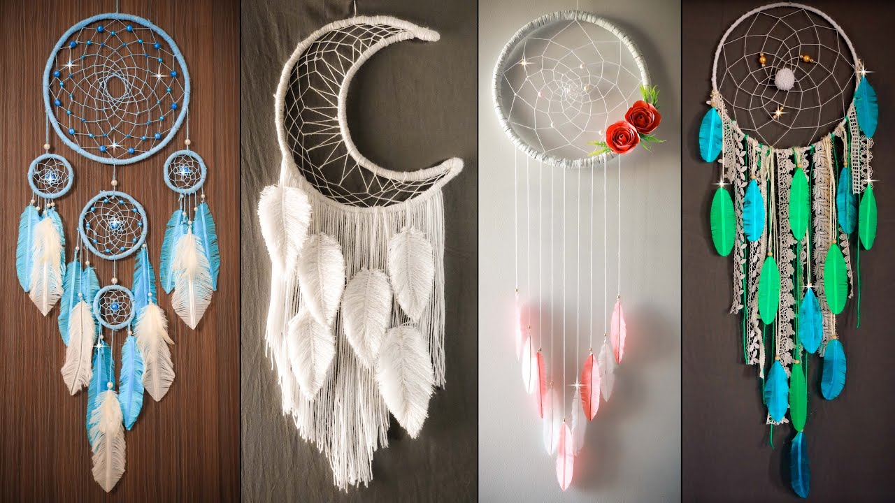 10+ صائد الأحلام المبتكر || أفكار معلقة على الحائط