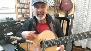 Yesterday en versión latina con guitarra recién reparada.