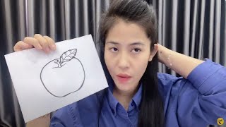 Share how to color a picture of a jujube fruit