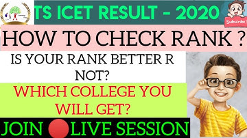 ts icet result  || ts icet result 2020 || ts icet rank analysis || iq academy