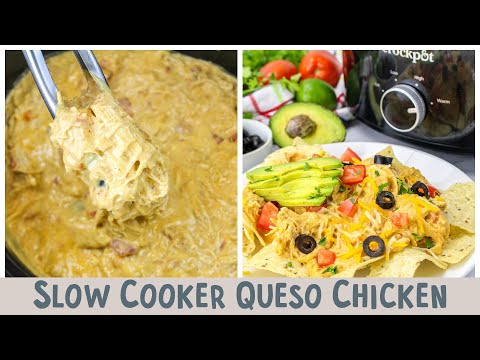 Slow Cooker Queso Chicken Dip