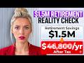The Stark Reality of What a $1.5M Retirement Looks Like in 2026