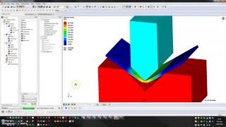 Simufact - Bending demo for manufacturing simulation