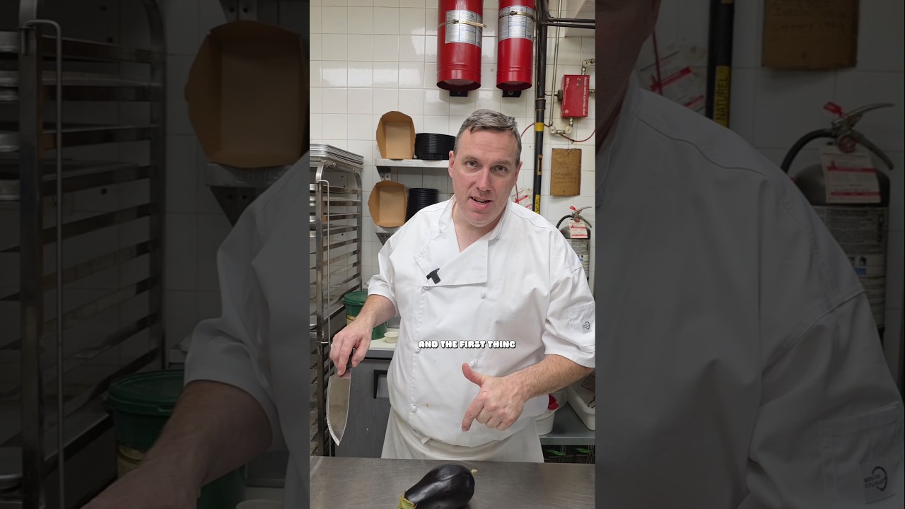 Как приготовить жареные баклажанные чипсы 🍆