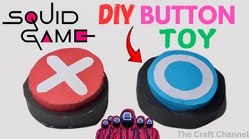 Squid Game Button DIY ❌️✅️ | Make the Iconic Toy from the Show! #squidgame #netflix #diy