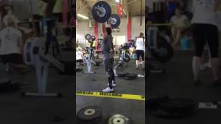 Max Reps on 95 lb. Thrusters at The Iron Clash 2016