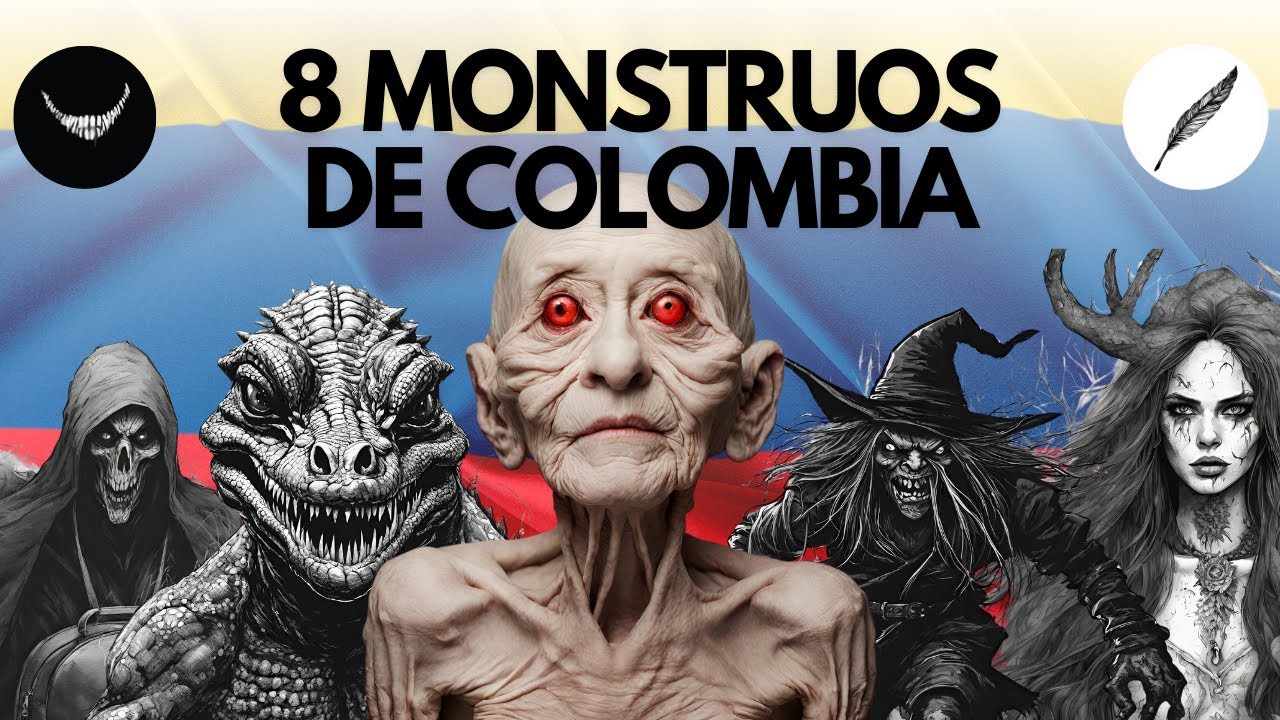8 MONSTRUOS DE COLOMBIA - EL HOMBRE CAIMAN Y MAS - #HORROR #mitos #