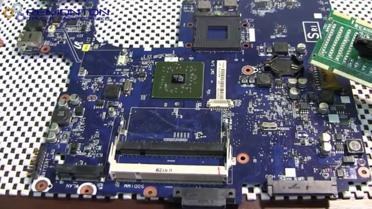 Замена северного моста, проблема с платой - YouTube