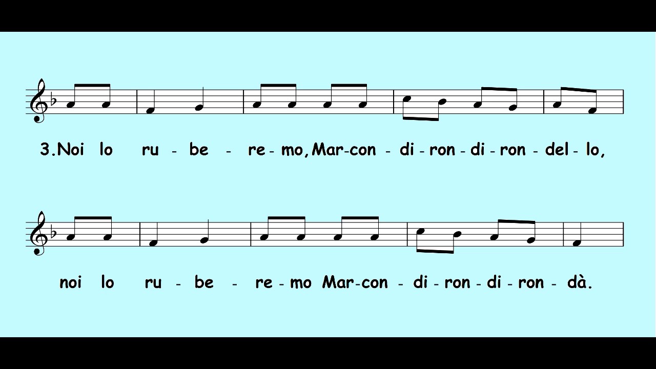 Marcondirondirondello, Oh che bel castello YouTube