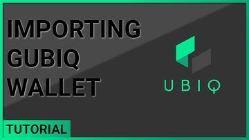 Ubiq Account Import Into go-ubiq | Gubiq Windows