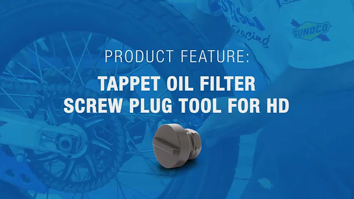 Tappet Oil Filter Screw Plug Tool For HD by Motion Pro