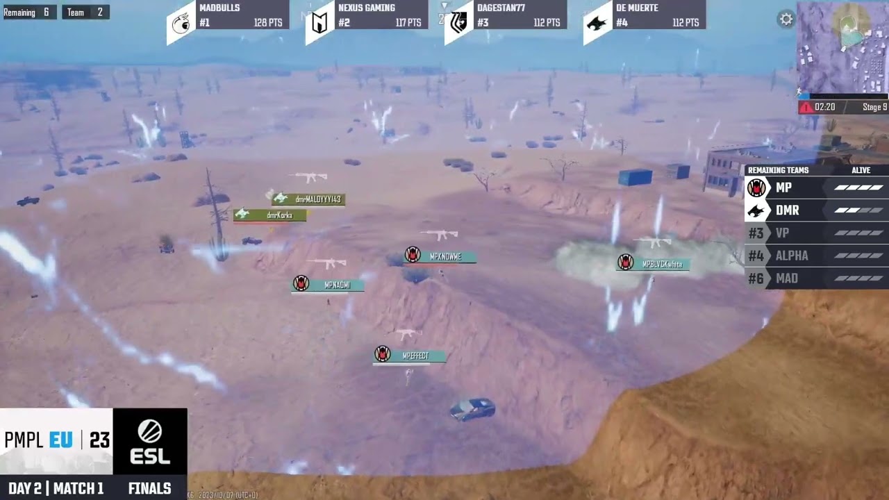 De Muerte 2v4 Major Pride Chicken Dinner | [EN] 2023 PMPL Europe Finals Day 2 _ Fall.