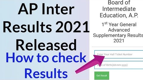 AP Inter Results Released- How to check Results//Direct link to check