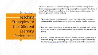Learning styles 2
