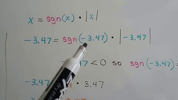 Algebra II  3.9d, Sign function, Signum function, sgn(x)