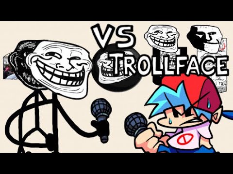 TENEBROSO!(e com novas cutscenes) VS Trollface Trollge Friday Night Funkin  Mod 