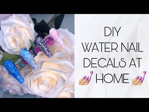 HOW TO MAKE WATER DECALS FOR NAILS| DIY NAIL DECALS AT HOME| EASY NAIL DECAL| GLAMIFYBABE