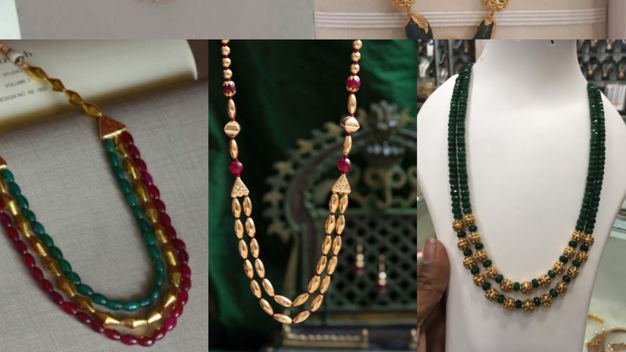 Latest moti necklace designs Clearance