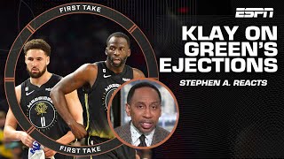 Klay Thompson’s comments on Draymond’s ejection means the ‘end is near’ - Stephen A. | First Take