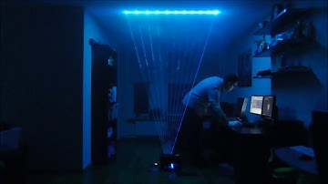 ZX Spectrum Laserharp - Ben Versteeg playing Jarre