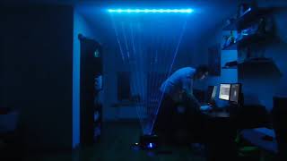 ZX Spectrum Laserharp - Ben Versteeg playing Jarre's best-known tracks