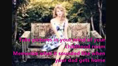 Taylor swift- Never grow up lyrics