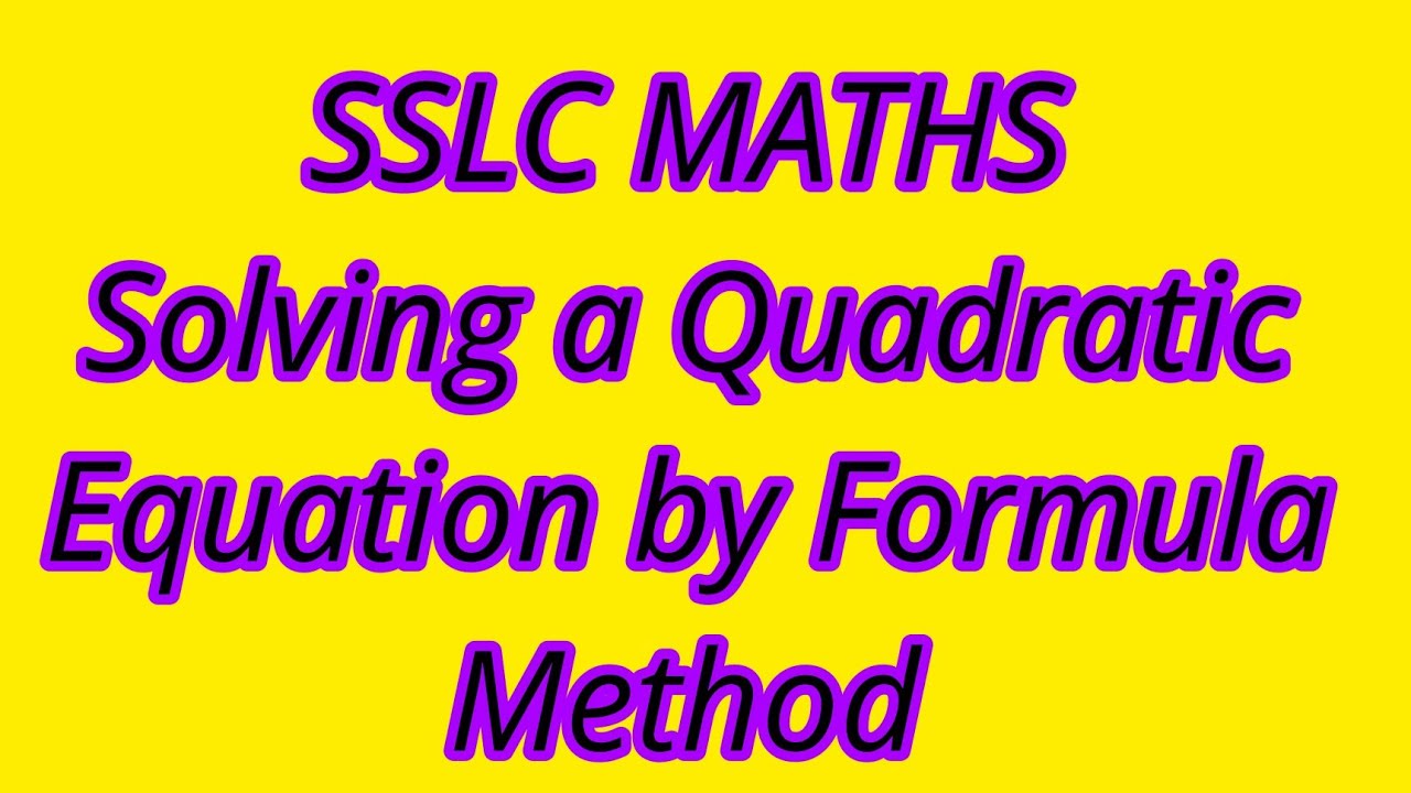 Solving A Quadratic Equation By Formula Method YouTube solving-a-quadratic-equation-by-formula-method-youtube
