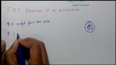 SG #4 EMF equation of alternator in hindi , synchronous generator in hindi
