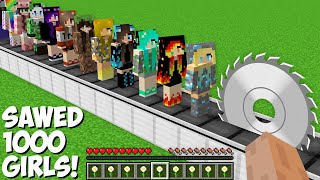 You Can Sawed All Girls In Minecraft Super Trap For 1000 Girls 