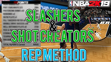 100K+ FASTEST REP METHOD FOR SLASHING SHOT CREATORS! NBA 2K19