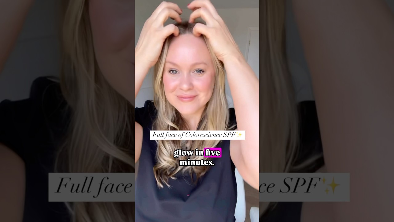 5 minute glowy beach look! 