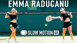 Emma Raducanu - Forehand & Backhand [4K Slow Motion]
