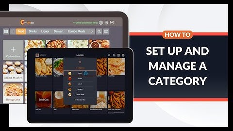 Set up and Manage a Category on the Eats365 POS