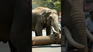 Elephant and Road | EOTF | #shortsai #ai #eotf #elephant #eyesonthefield