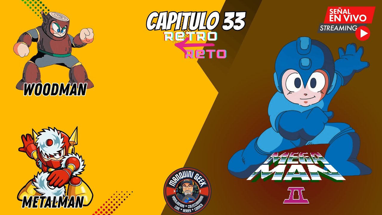 🔴RETRO RETO #33 🕹️ |  MegaMan 2 vs MetalMan ⚙️​ - WoodMan 🌳
