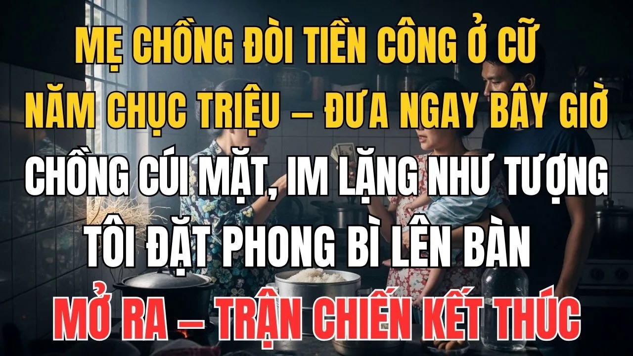 Mẹ Chồng Đòi 50 Triệu “Tiền Công Ở Cữ”