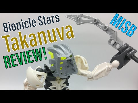 YouTube thumbnail: Bionicle Stars Takanuva review! LEGO set 7135