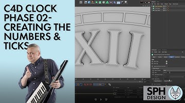 Cinema 4D Clock Phase 02 - Modeling The Numbers and Ticks