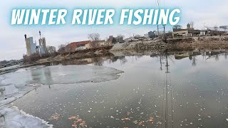 Winter River Fishing Isnt Supposed To Be This Good (I Caught a Giant)
