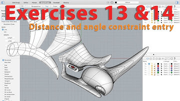 Distance and Angle Constraint in Rhino 3D